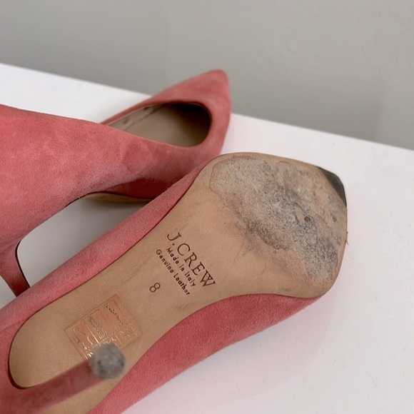 J. Crew pink suede heels, SIZE 8 - Picture 4 of 4